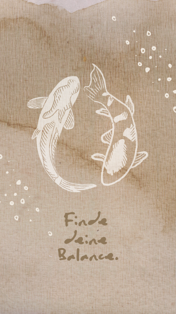 Startseite beige braun monochrom illustrativ fische zeichnung balance telefon hintergrundbild